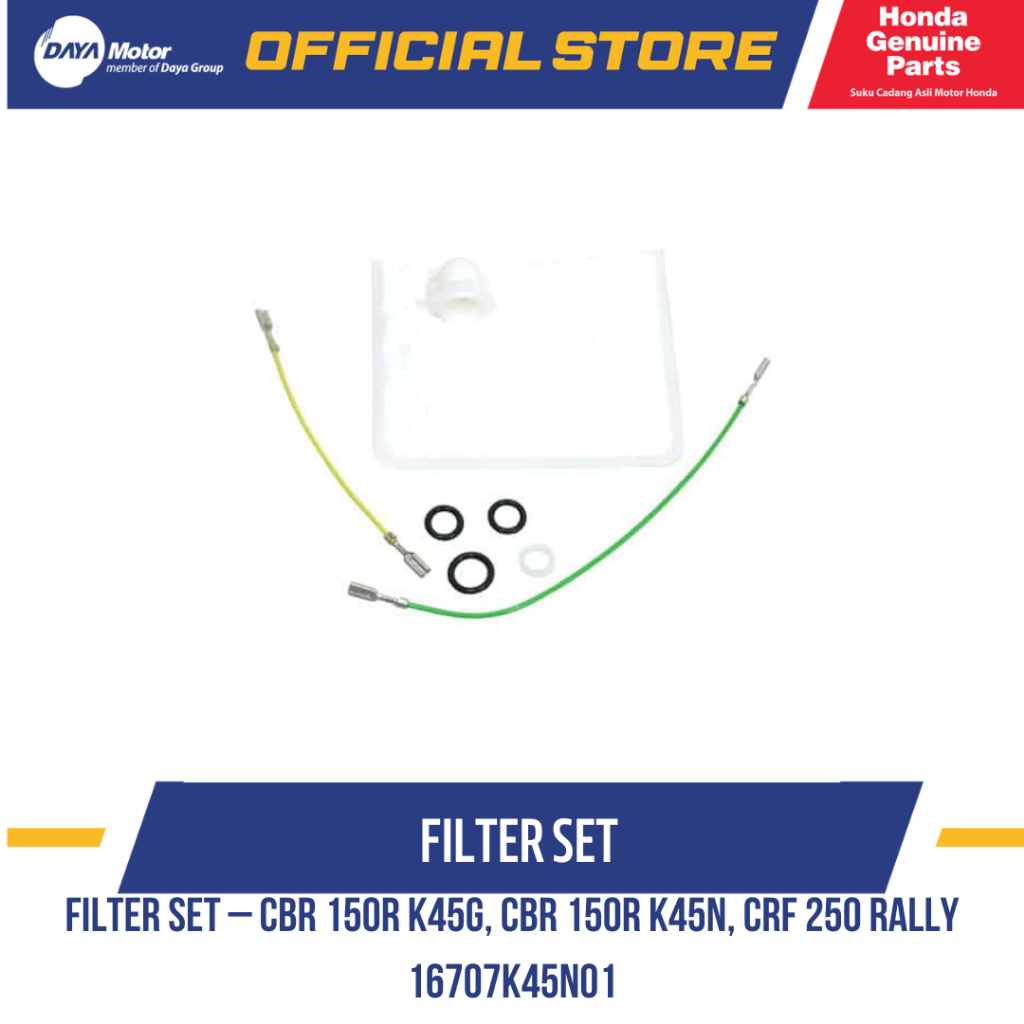 Filter Set – CBR 150R K45G, CBR 150R K45N, CRF 250 Rally 16707K45N01