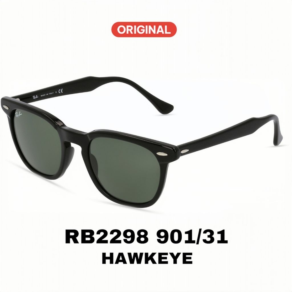 Kacamata Ray-Ban HAWKEYE RB2298 901/31 Sunglasses Unisex Original