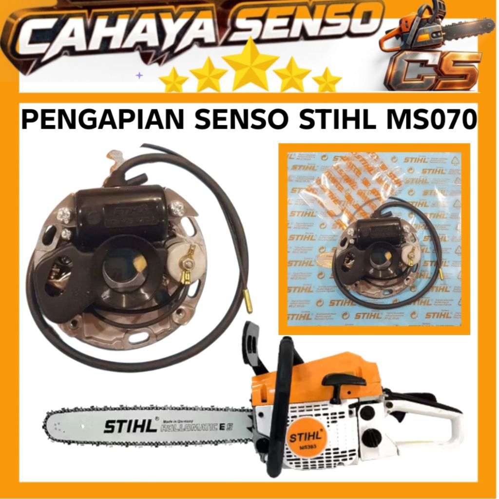 PENGAPIAN SENSO STIHL MS070 SENSO GERGAJI KAYU