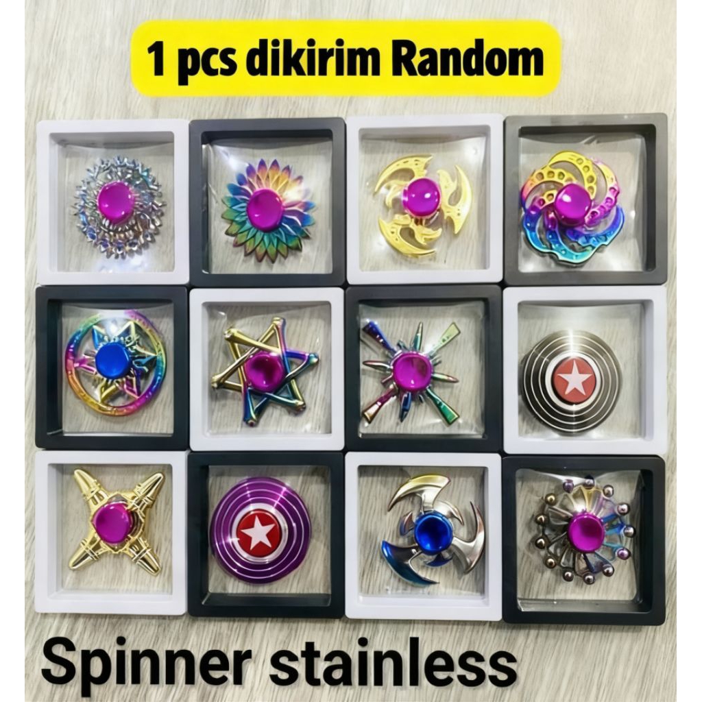 Mainan Fidget Spinner Jumbo Chrome Mainan Spiner Anti Karat Spinner Terbaru mainan viral mainan anak