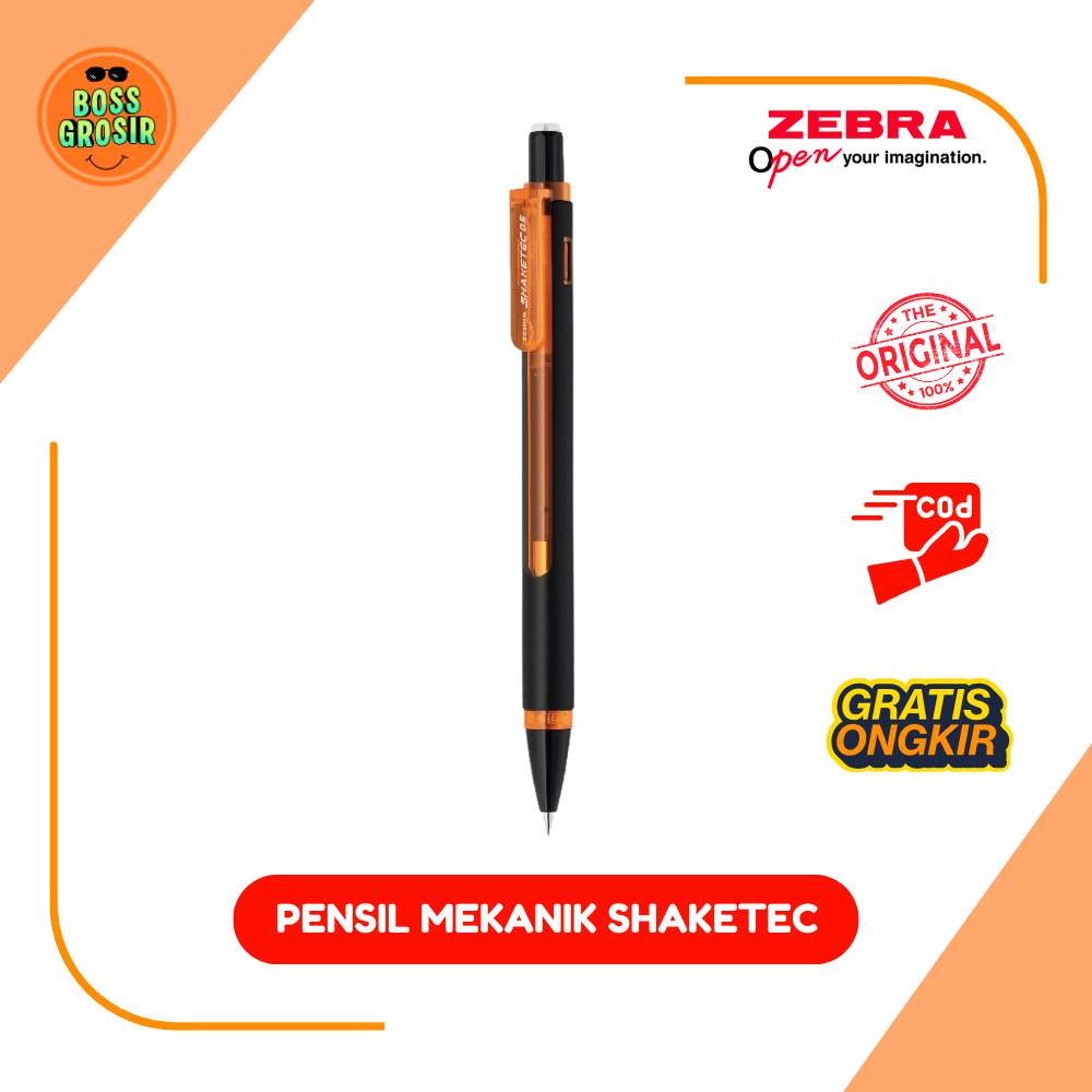 Boss Grosir - Zebra Pensil Mekanik Shaketec