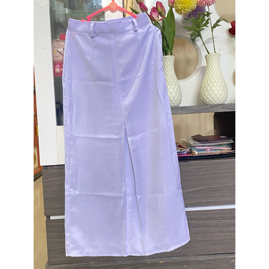 Rok Span Sekolah Warna Putih |preloved