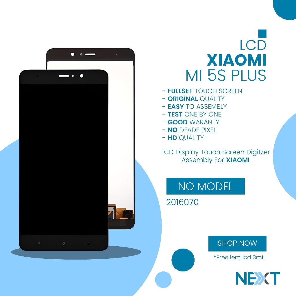 LCD Xiaomi Mi 5S Plus / 2016070 - Fullset Touchscreen Original