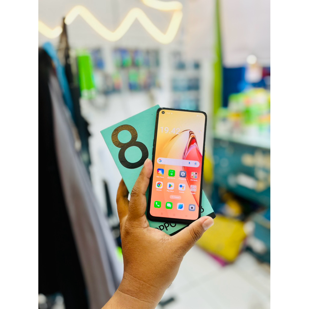 Oppo Reno 8 4g 8/256 Lengkap Second Seken Sekon Murah Ori