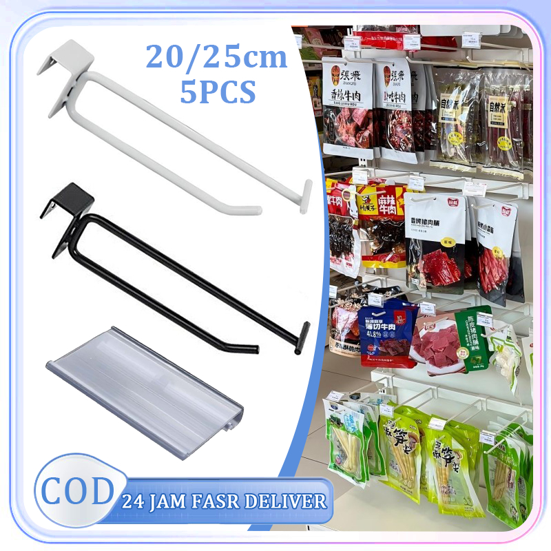 5pcs Cantolan Pipa Kotak Double Hook Stainless Steel Double Hook Pipa Kotak Double