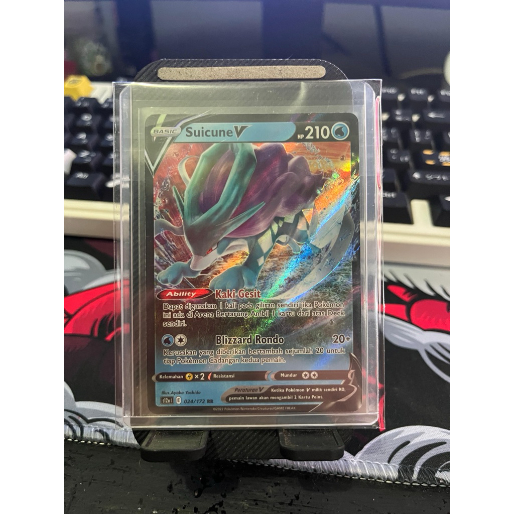 Suicune V RR S12a 024/172 kartu pokemon TCG Indonesia