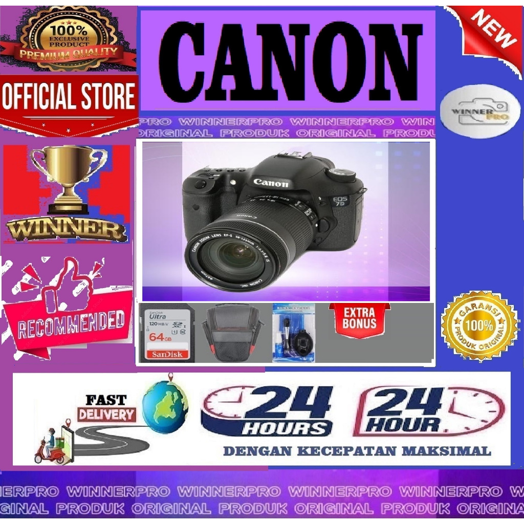 KAMERA CANON EOS 7D KIT 18-135 IS 7D kit 18-135 is