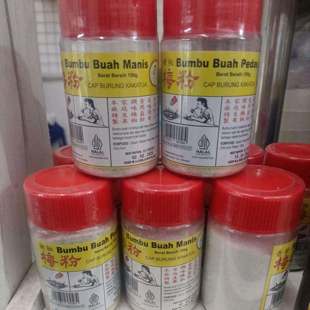 bumbu buah manis Uyah rujak bumbu rujak cap burung kakatua