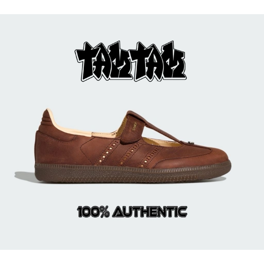 Adidas Samba Jane Leather Brown 100% Original