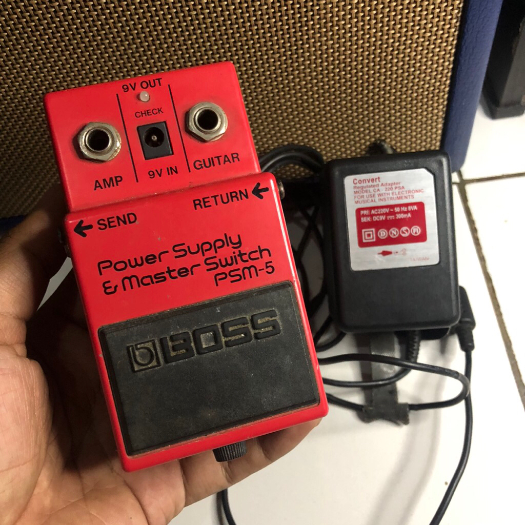pedal efek boss power supply master switch psm 5