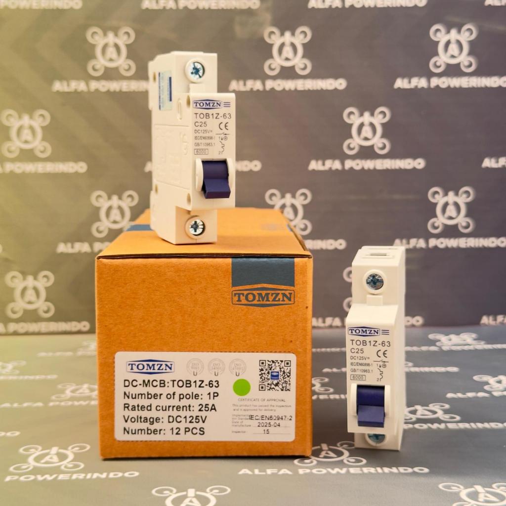 TOMZN 1P DC 125V MCB 25A - TOMZN12