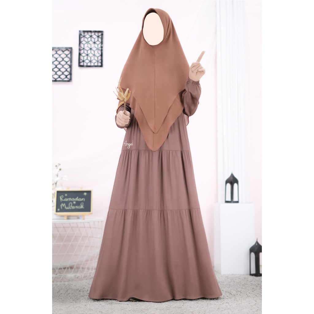 [SIAP KIRIM] BELLA DRESS EMBROIDERY MILO SIZE XS BY ATELIER ANGELINA