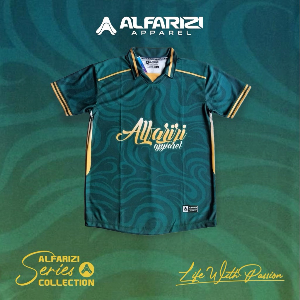 ALFARIZI | Jersey atasan Hijau Botol