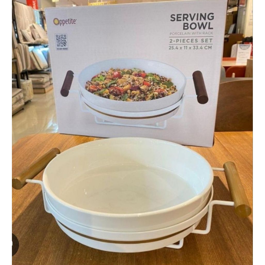 Informa wadah saji prasmanan keramik serving bowl juhee