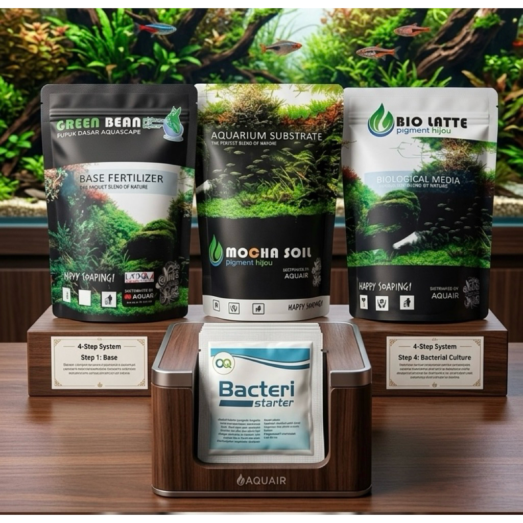 satu set media tanam aquascape