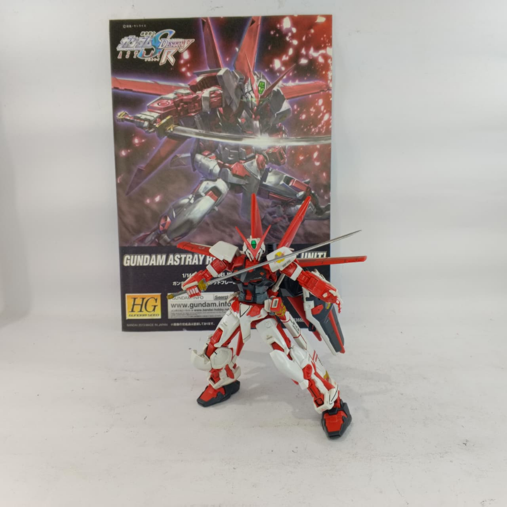 Bandai HG Gundam Astray Red Frame Flight Unit / Gundam Seed Destiny 1/144 2nd Sudah Rakit HS388