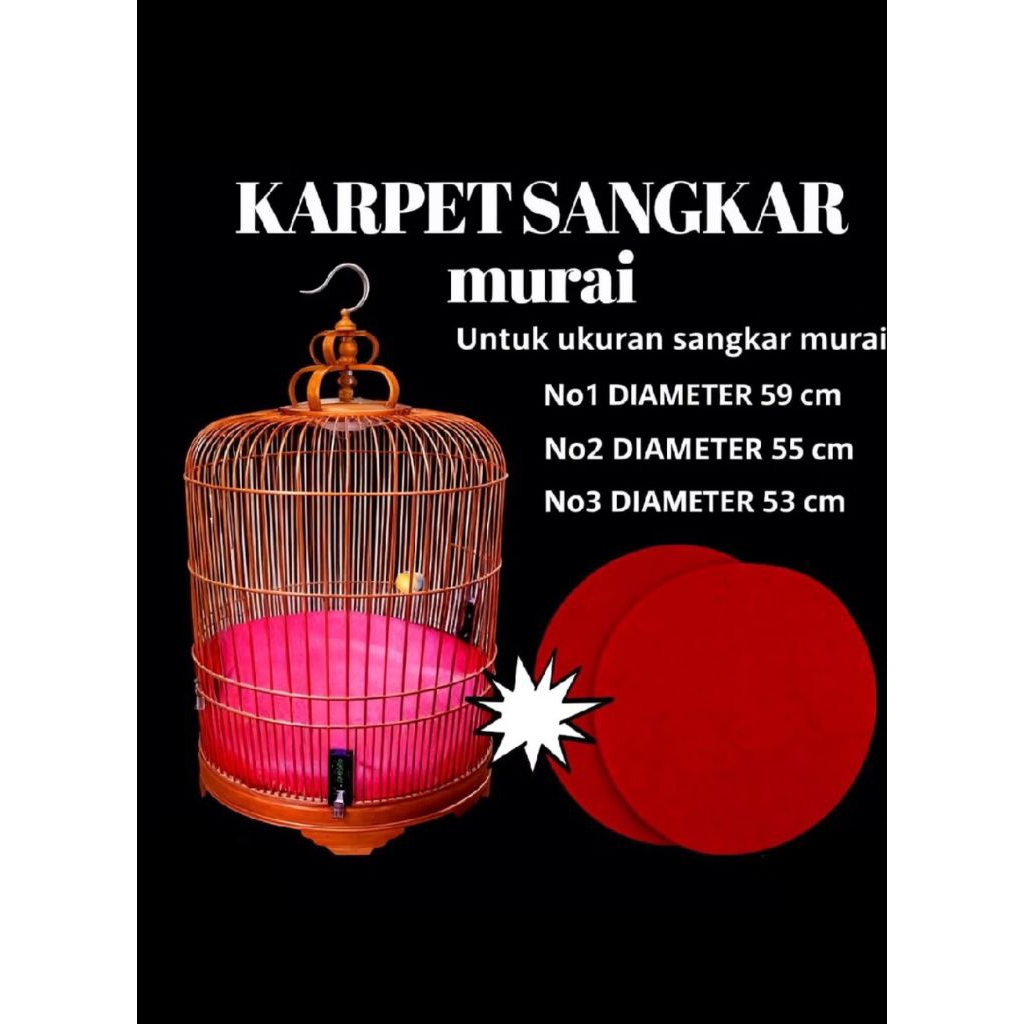 karpet burung murai no 3 tahan panas terik matahari. tatakan sangkar burung murai no 3 kwalitas prem