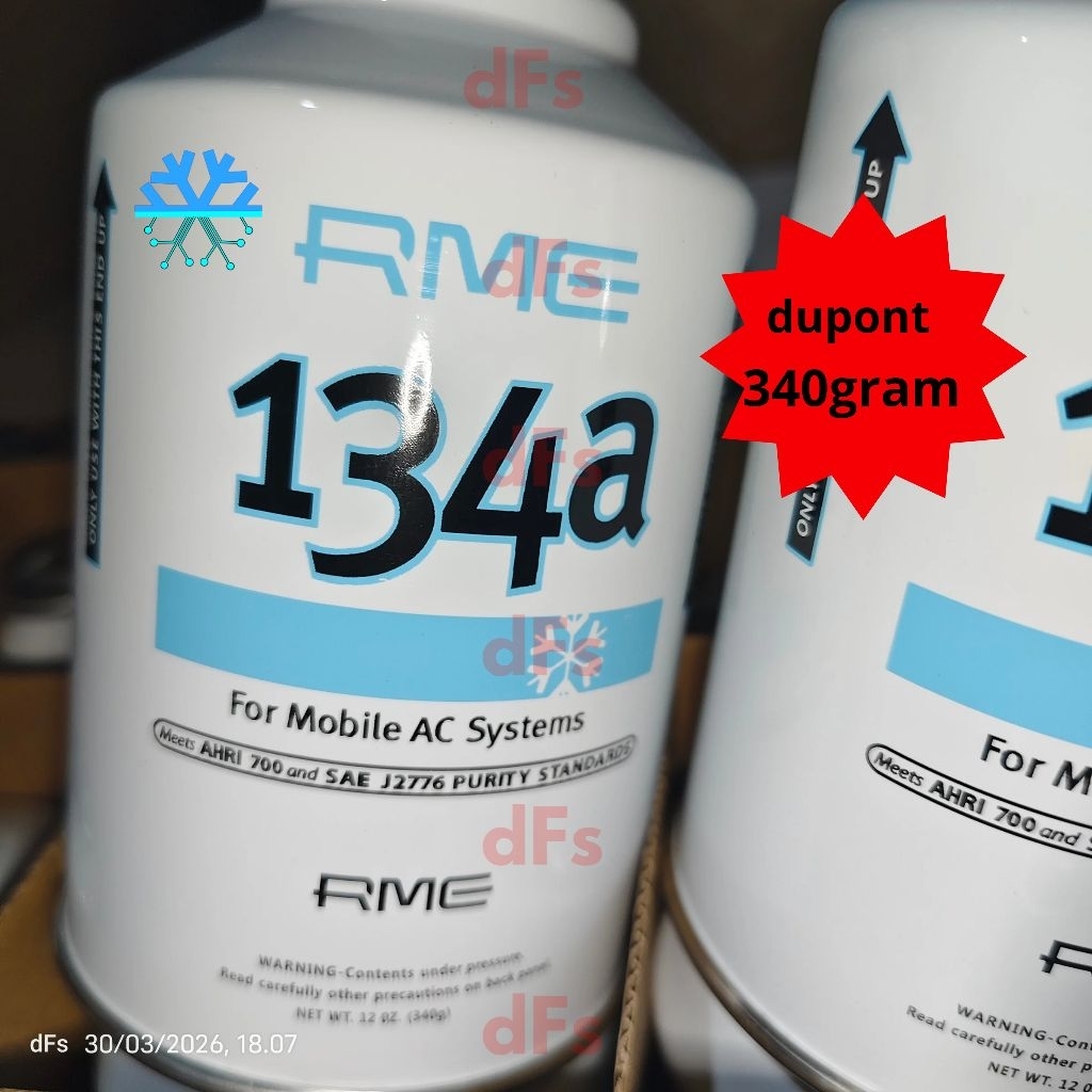 freon ac mobil & freon kulkas R134a 340gram dupont rme