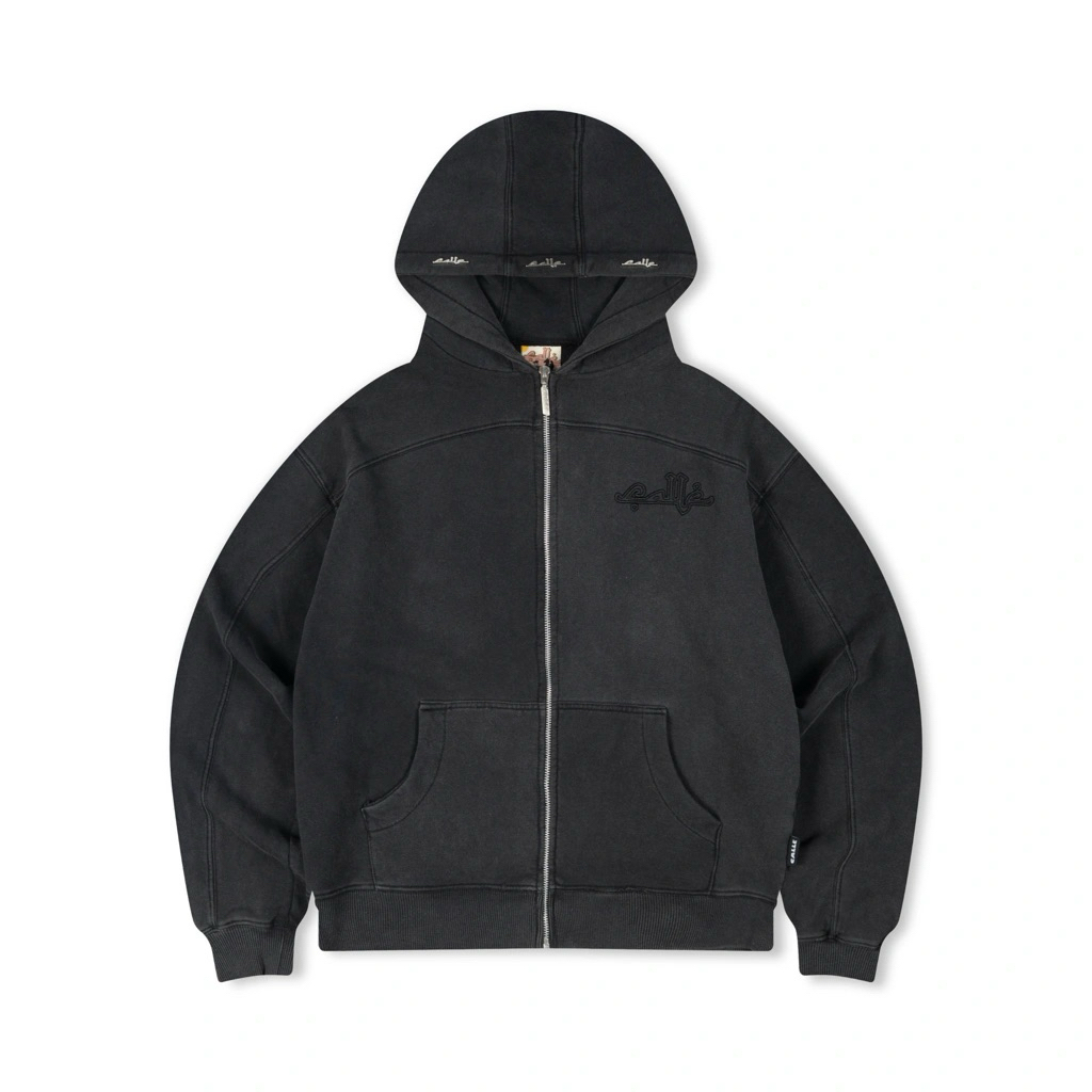 CALLE DE LARACHE - WASHED ZIP HOODIE