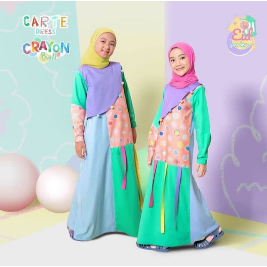 GAMIS CARTE DRESS CRATON BALL D'ODETTE MOSLEM KIDS