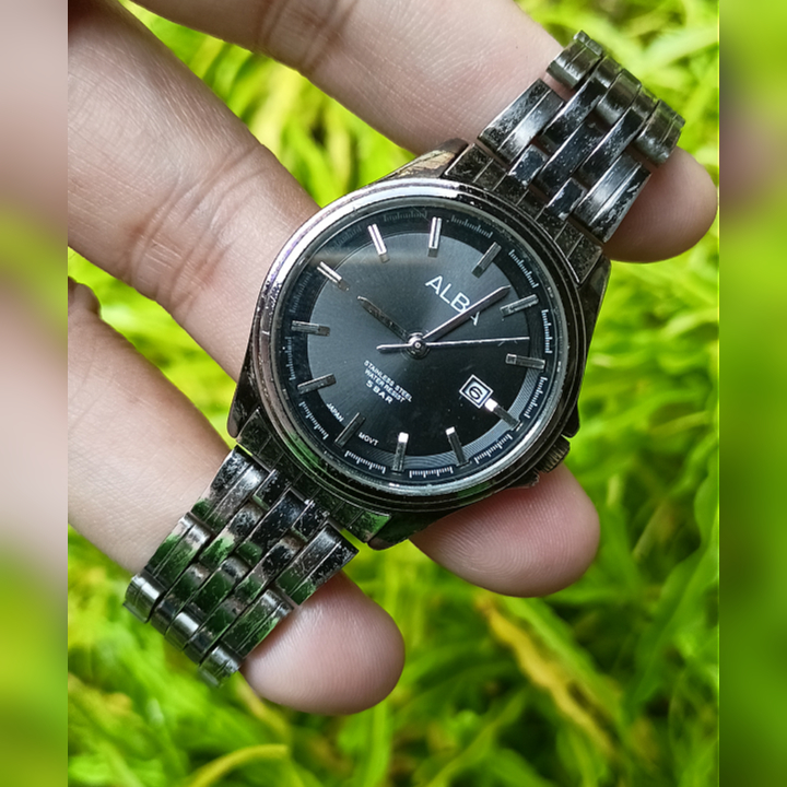 ALBA Black Edition Watch Second | Jam Tangan Wanita Vintage Preloved