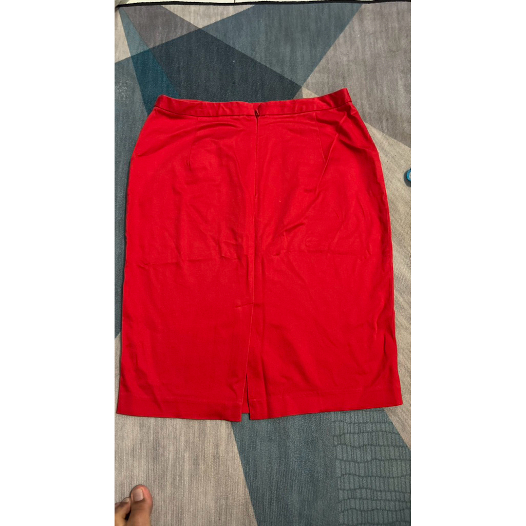 The Executive Red Skirt (Preloved)