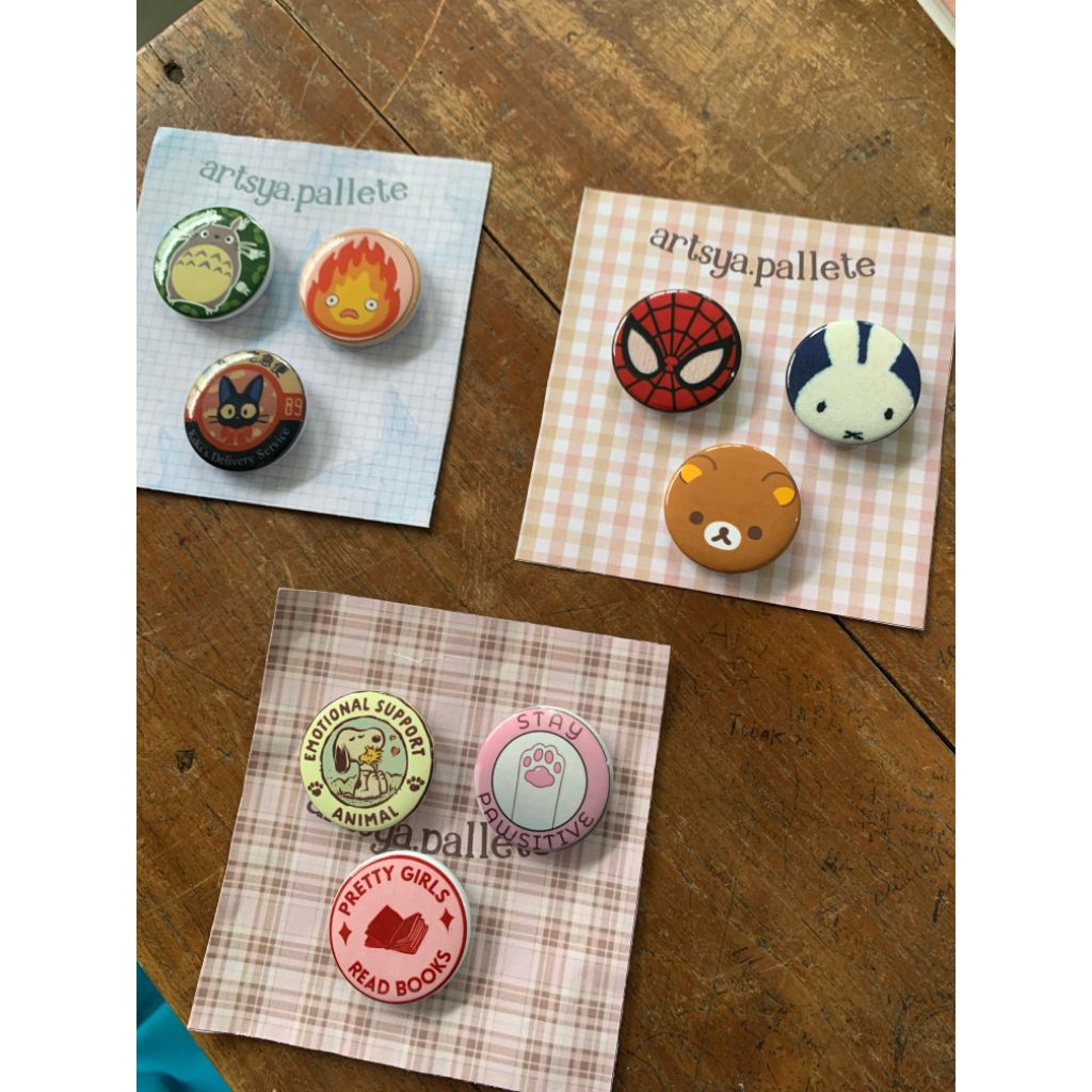 Pin Button aesthetic | Pin aksesoris tas