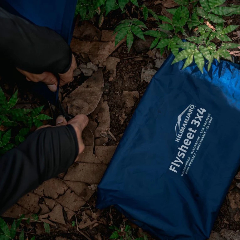 Flysheet 3x4 Kilimanjaro 19 Loop tenda darurat Tenda Tarptent multifungsi waterproof 3x4 Bushcraft