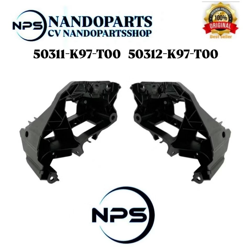 Stay Front Cover Dudukan Lampu Depan Kiri Dan Kanan Honda Pcx 150 Original AHM (50311K97N00-50312K97