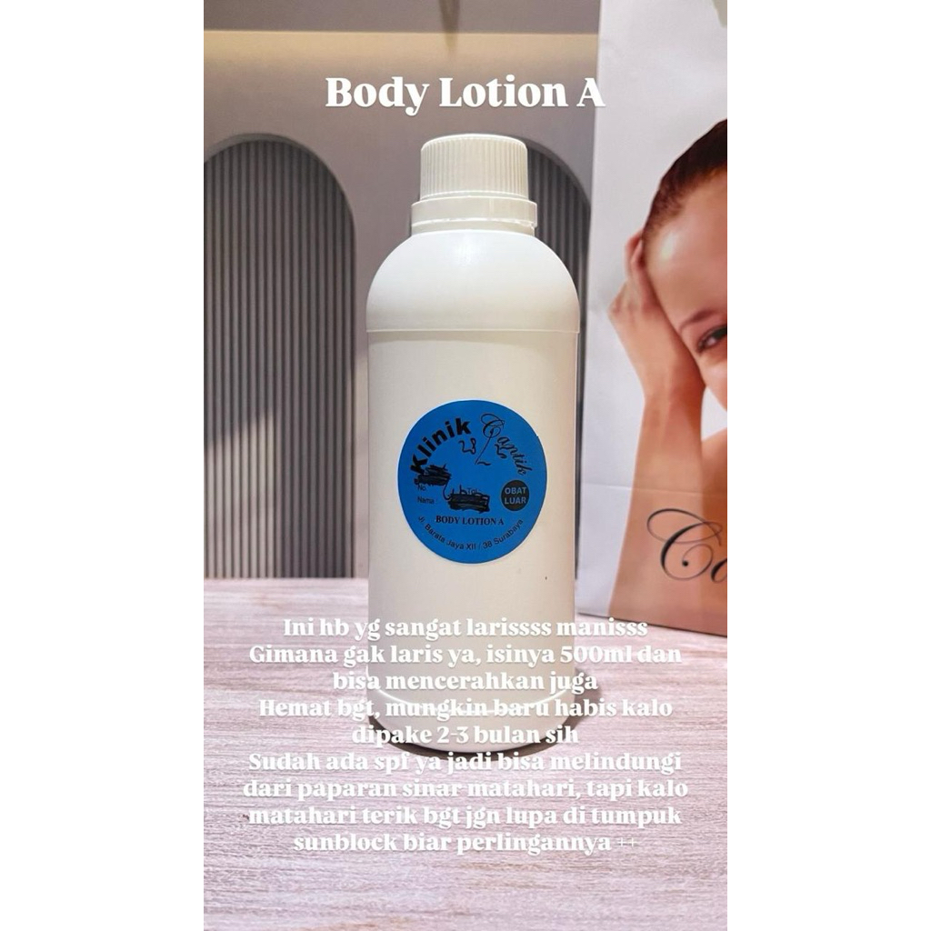 Body Lotion A Cantik Barata Jaya Original