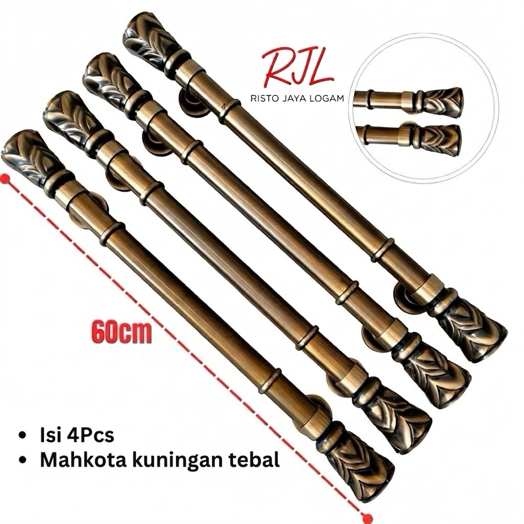 handle pintu minimalis 60cm gagang pintu rumah pegangan pintu 2 stainless kuningan