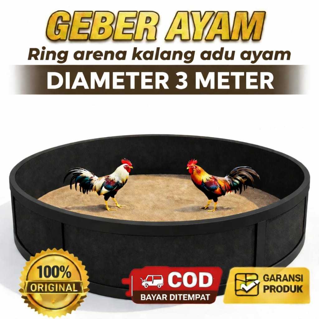 Geber ayam diameter lingkaran 3 meter tebal 20 mm ring aduan arena adu ayam kalang adu ayam cocok un