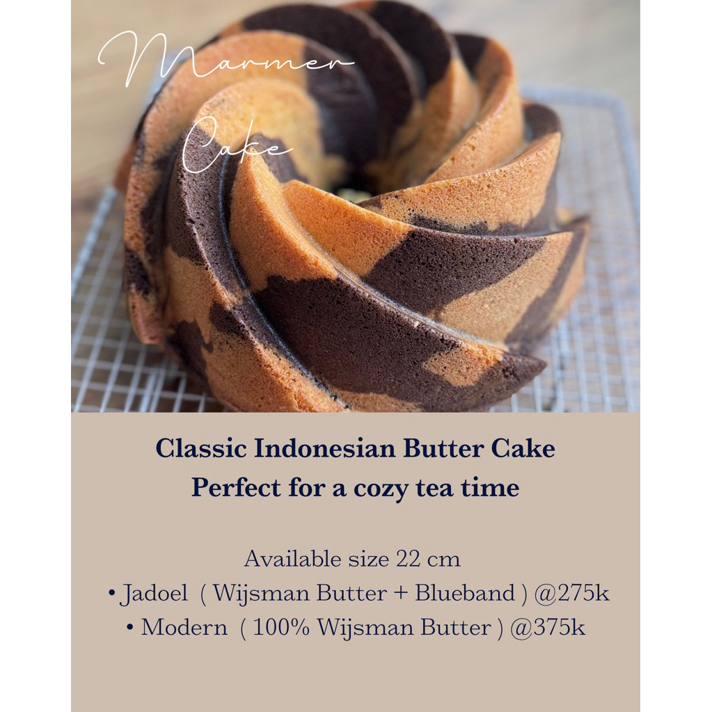 Marmer Cake / Marble Cake / Kue Marmer / Cake Wijsman / Marmer Wisman