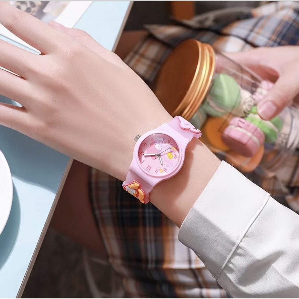 Jam Tangan anak motif sanrio kuromi melody cinamorol lucu - jam tangan anak lucu - jam tangan anak p
