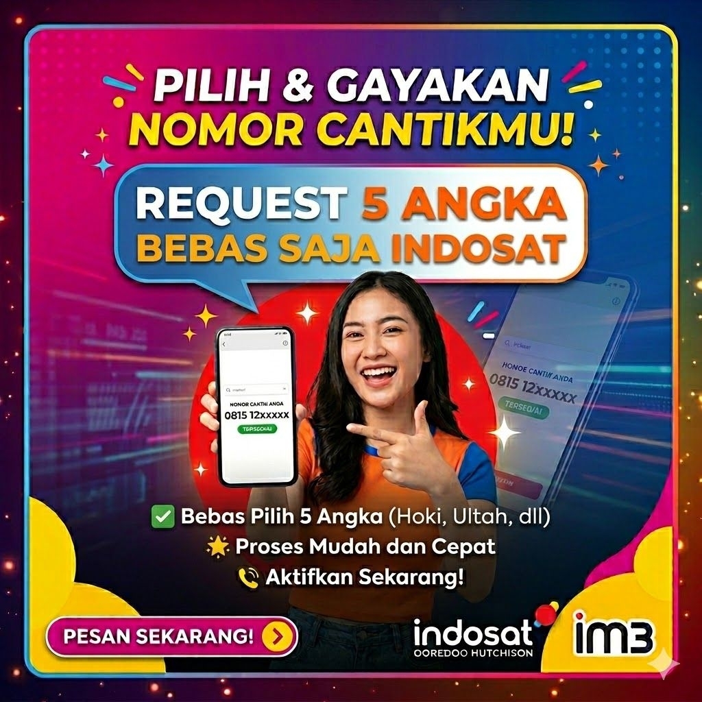 Request Nomor Indosat|Custom Nomor Cantik IM3|Bikin Nomer Cantik Indosat Suka suka