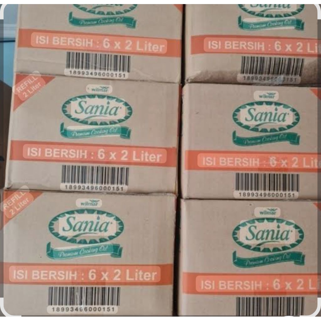 MINYAK SANIA 2 LITER 1 DUS ISI 6 PCS