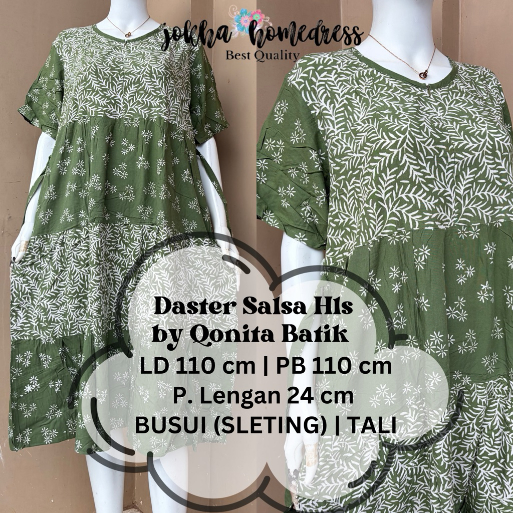 Daster Busui Salsa Susun Hls by Qonita Batik Pekalongan