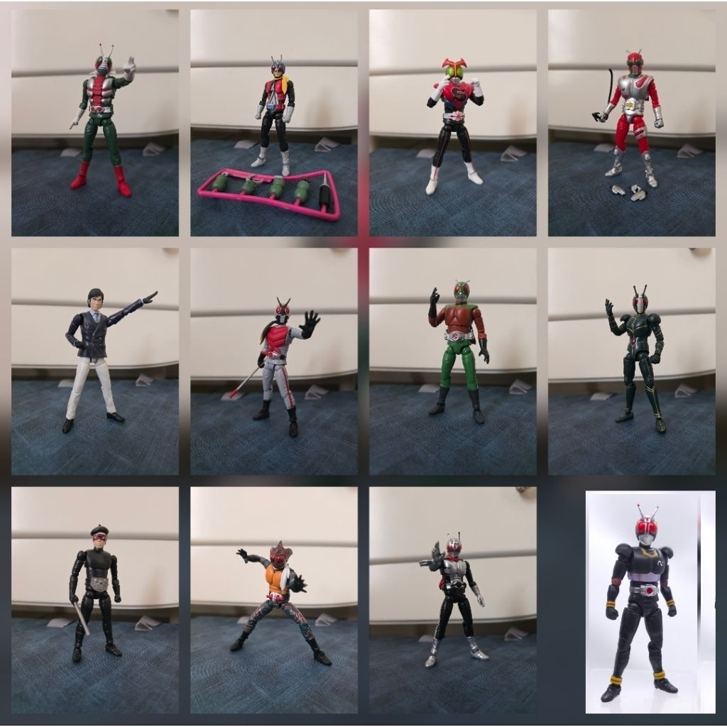 [ori] WYSWYG Showa shodo xx x vs kamen rider ichigo v3 x amazons stronger skyrider super one zo blac