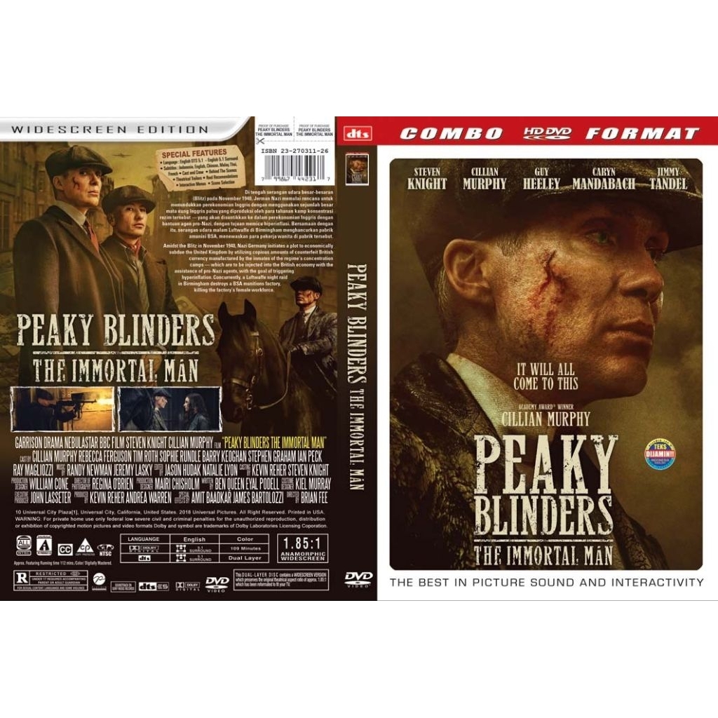 Dvd terbaru Peaky blinders the  immortal man 2026