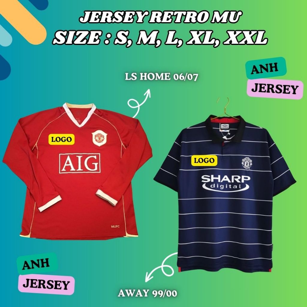 (RETRO) JERSEY BAJU BOLA KLASIK (3MYU) EMYU MU HOME AWAY/MUSIM 1999-2000 2006-2007/KUALITAS IMPORT