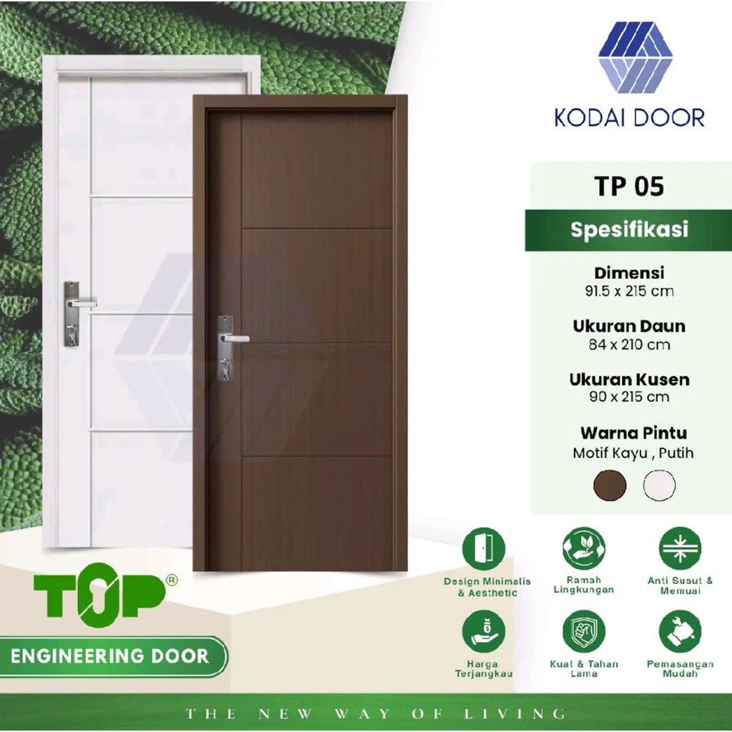 Pintu Utama / Pintu Kamar Wood Enginnering HDF TOP