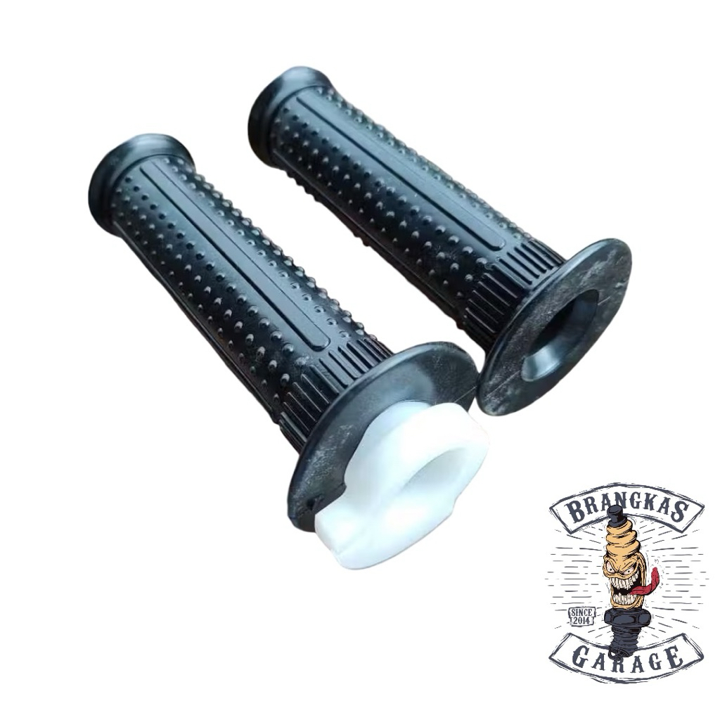 Handel Gas Set Karet Grip Ninja Rr Universal Hitam Rumah Gas Throttle Assy Motor Bebek Sport Klasik