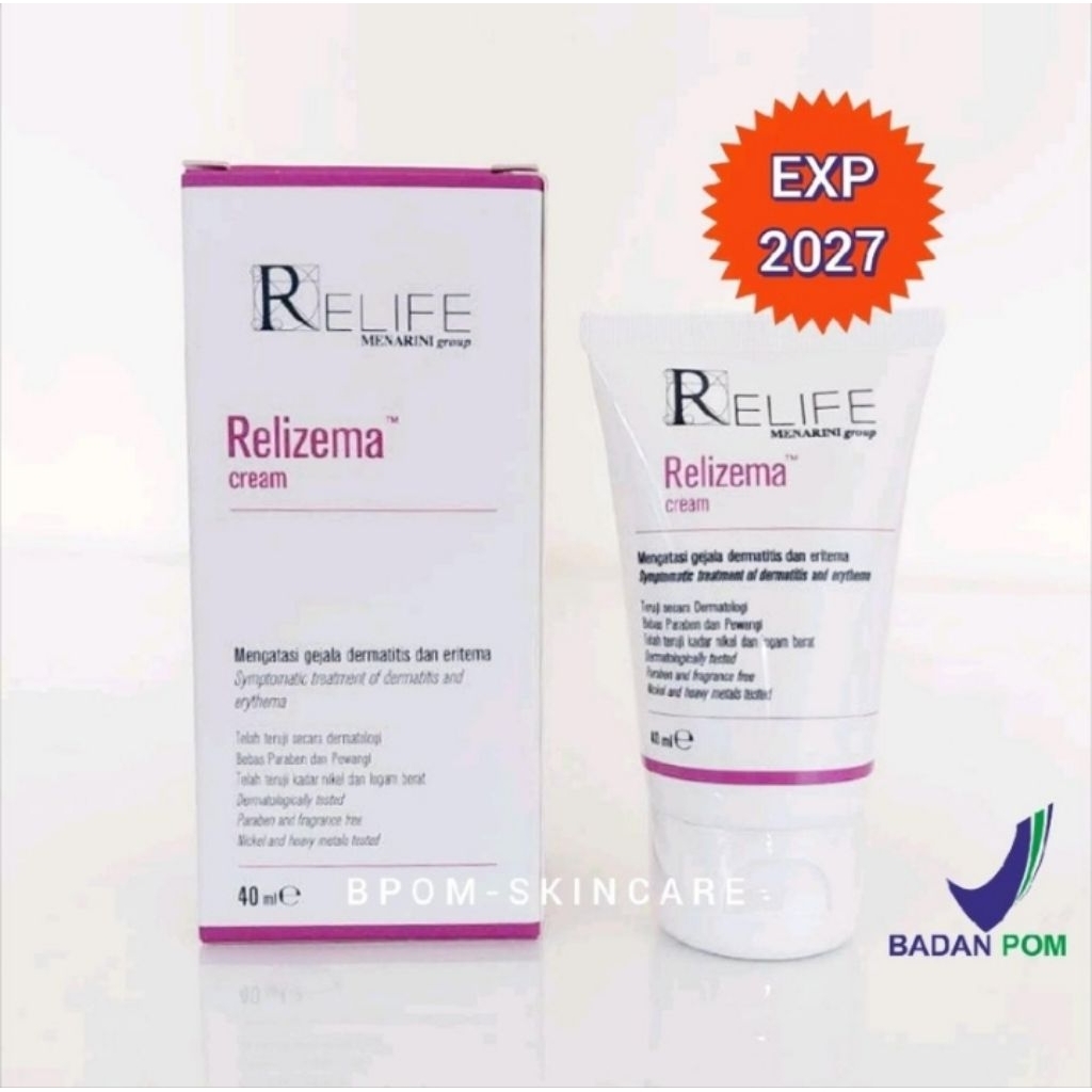 RELIFE RELIZEMA CREAM 40ML PELEMBAB ATOPIK EKSIM ALTERNATIF SELAIN ATOPICLAIR