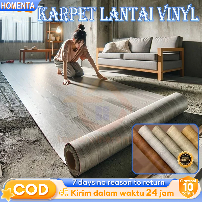 KARPET LANTAI VINYL GULUNGAN TEBAL 1.5 MM METERAN REAIM  KARPET LANTAI VINYL GULUNGAN 5M/10 M