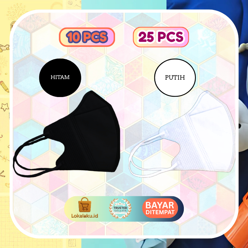Masker Duckbill Face Mask 3 Ply [] PAKET 10 & 25 [] Nyaman & Aman u/ Keseharian [] Masker Murah []