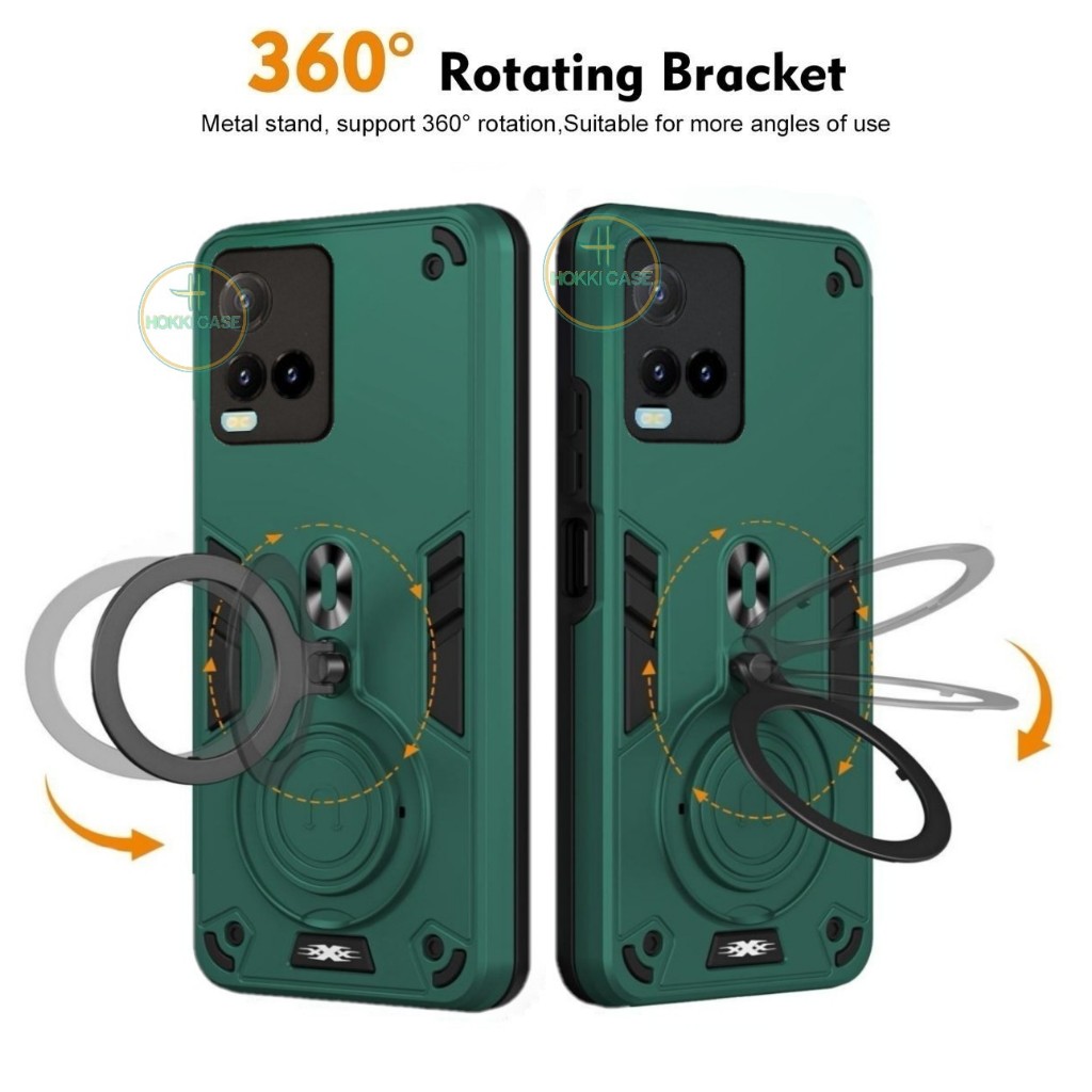 Case For VIVO Y21 / Y21A / Y21T / Y21S / Y33s Case Magnetic Holder Ring Pro Camera