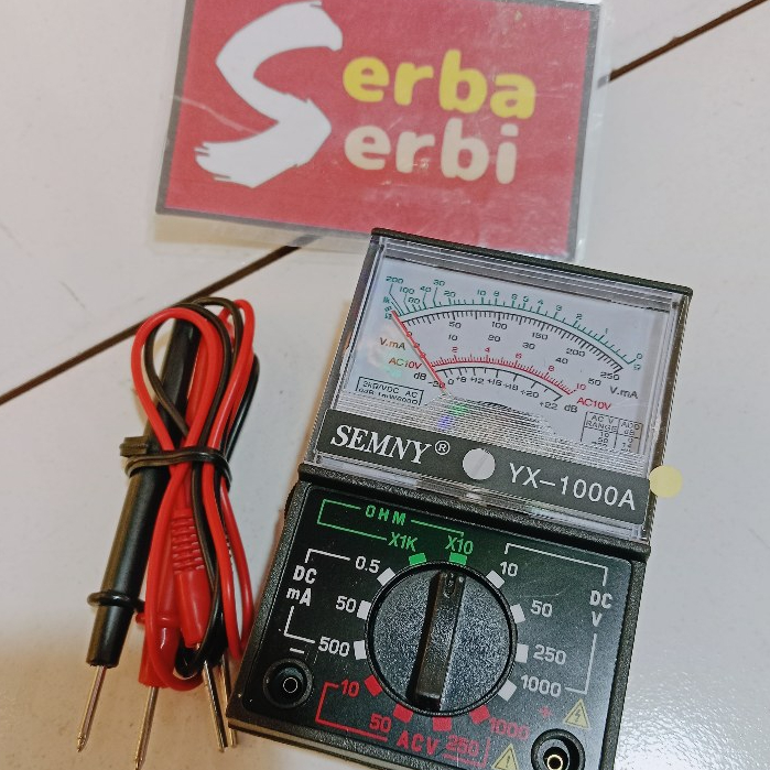 (ANALOG MULTI TESTER) Alat pengukur arus listrik meter voltase mini