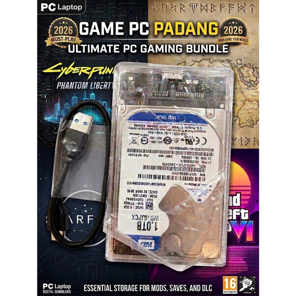 Hard Disk Gaming Plug n Play / HDD Game Plug n Play / HDD Eksternal PC 500GB