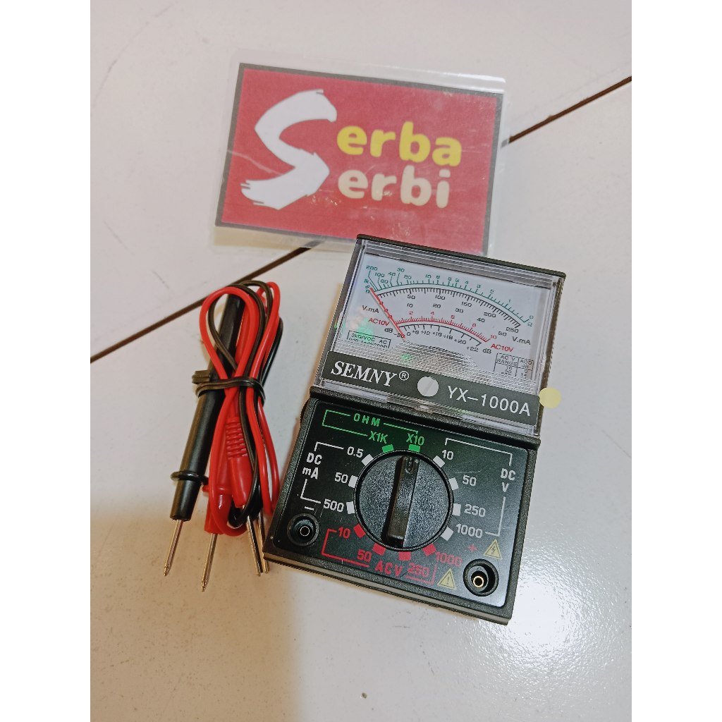 -ANALOG MULTI TESTER-Alat pengukur arus listrik meter voltase mini