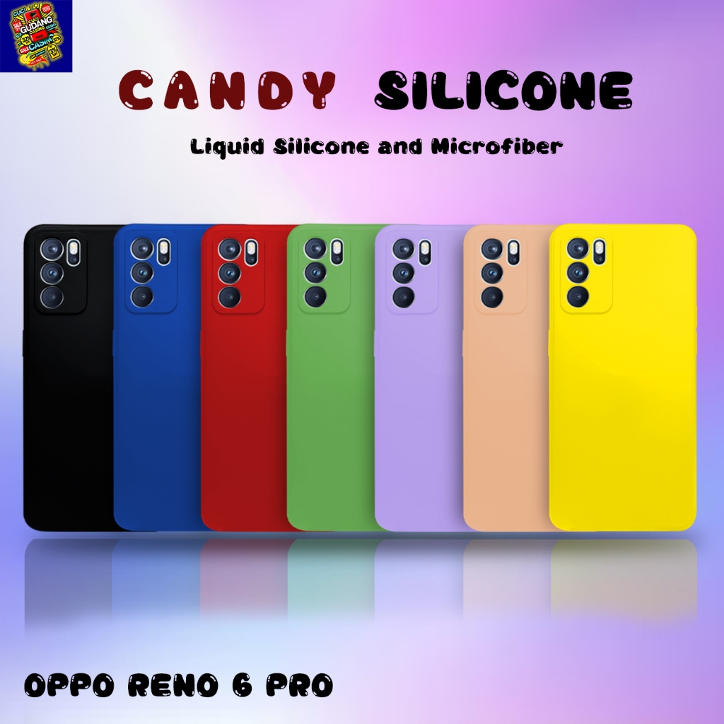 [ CUCI GUDANG ] Oppo Reno 6 Pro 5G / CPH2249 softcase Candy Case Softcase MICROFIBER Casing